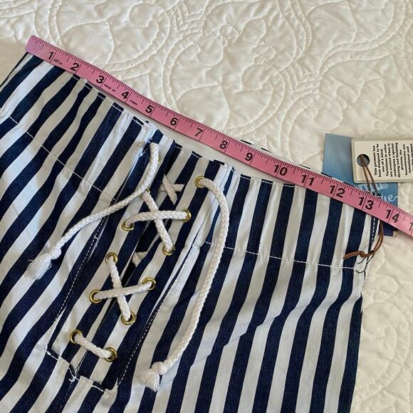 Show Me Your Mumu Blue Berkeley Flare Pants Sz  Medium Bellbottom boho festival - Picture 3 of 11